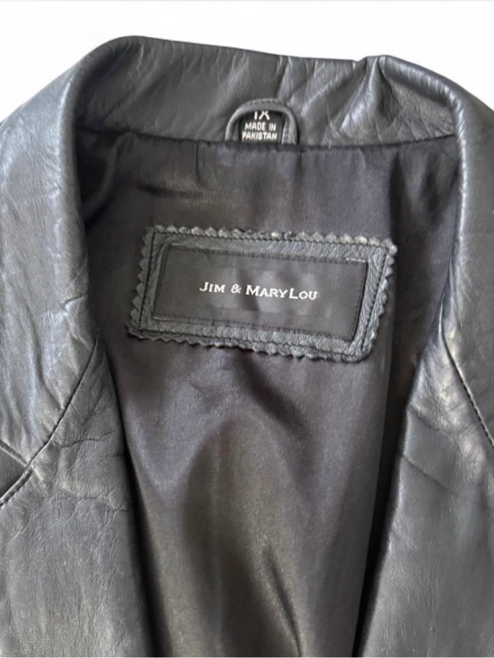 Classic Black Leather Blazer Jacket - Picture 3 of 6